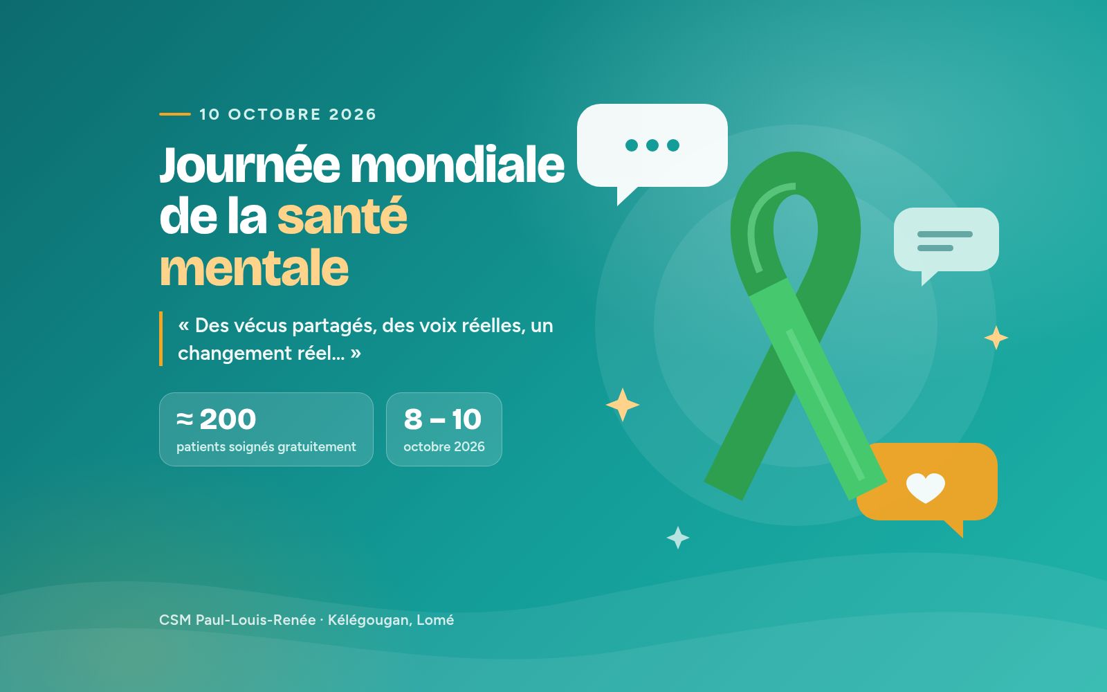 Journée mondiale de la santé mentale 2026